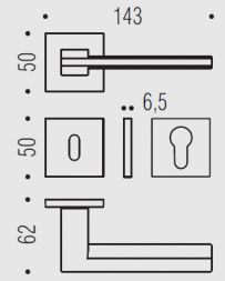 Дверная ручка Colombo ELECTRA MS11RSB.VL винтаж
