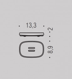 Мыльница COLOMBO DESIGN TRENTA B3040.NM настольная