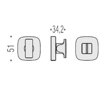 Фиксатор сантехнический Colombo Rosetta MR29 BZG хром.мат