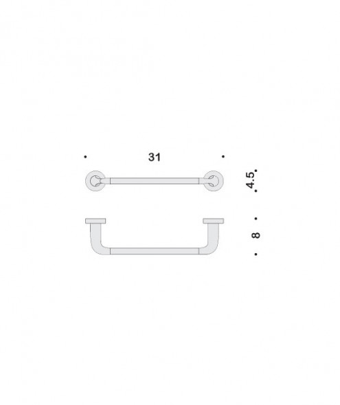 Полотенцедержатель COLOMBO DESIGN BASIC B2709 широкий