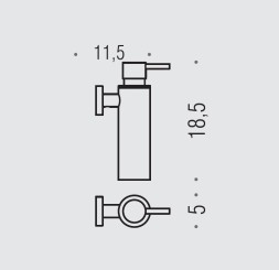 Дозатор COLOMBO DESIGN PLUS W4981.OM настенный