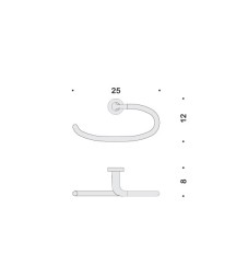 Полотенцедержатель COLOMBO DESIGN BASIC B2731 кольцо