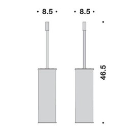 Ершик COLOMBO DESIGN PLUS W4961.OM напольный