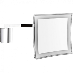 Косметическое зеркало COLOMBO DESIGN SPECCHI INGRANDITORI B9760 настенное с подсветкой увеличение 3,5 раза питание от сети