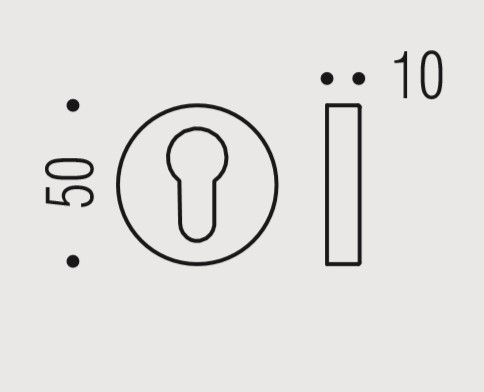 Накладка под цилиндр Colombo Rosetta CD43 GB золото